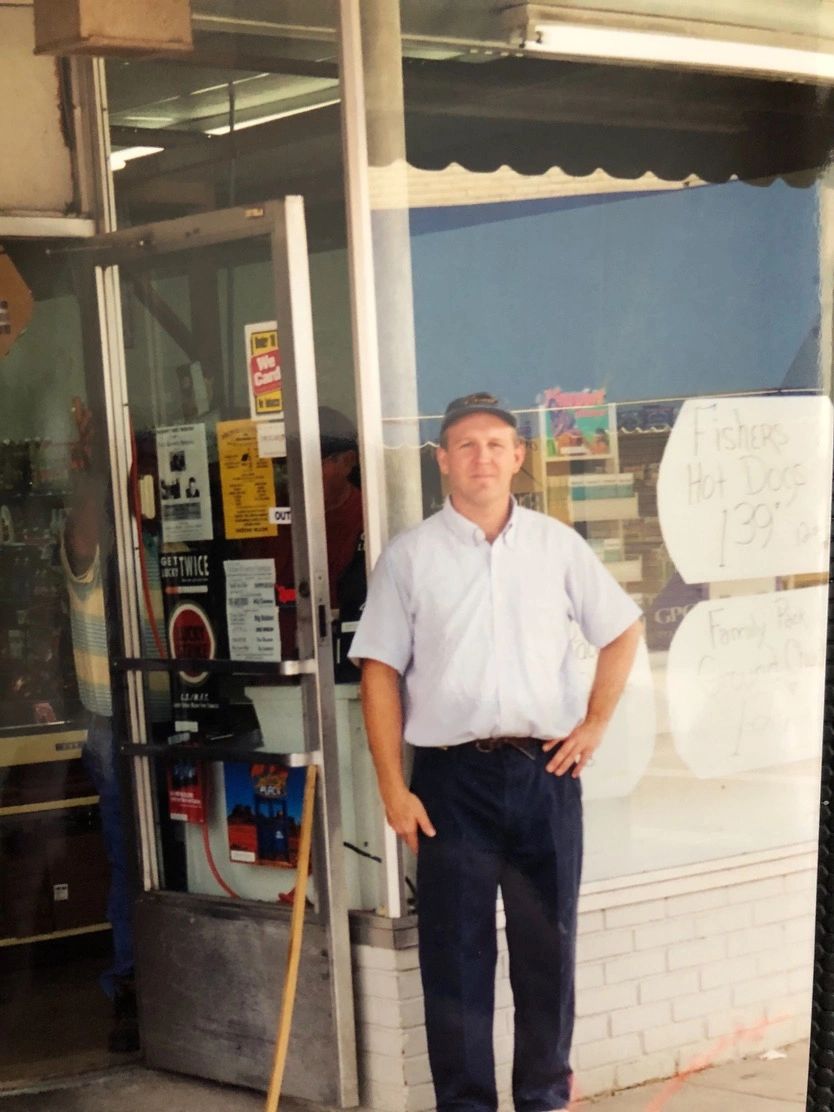 Outside Mitchell's Market
